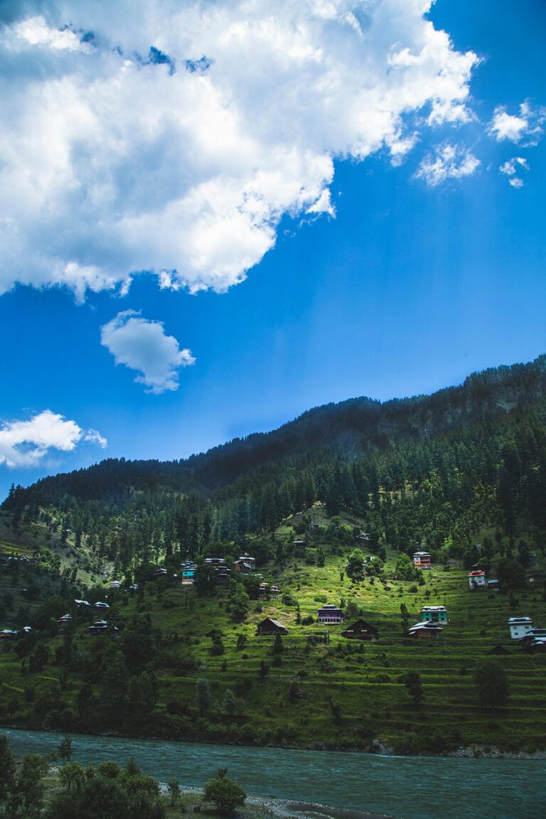 mountain, river, kashmir, nature, sky, vacation, landscape, light, travel, blue, portrait, scene, scenic, clouds, green, earth, environment, peace, tree, valley, pakistan, blue sky, journey, netflix, photography, sun